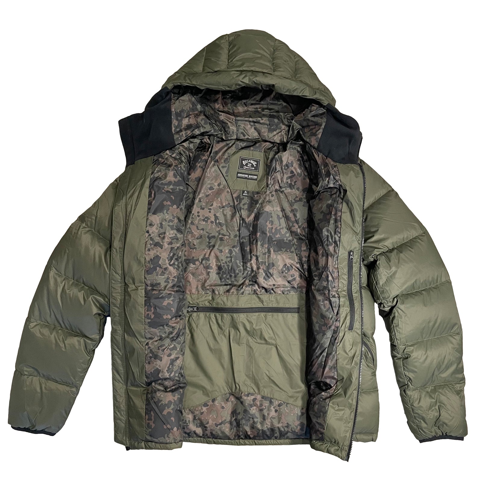 Billabong 'Broadpeak' Adventure Division Recycler Puffer Jacket - Dark Olive