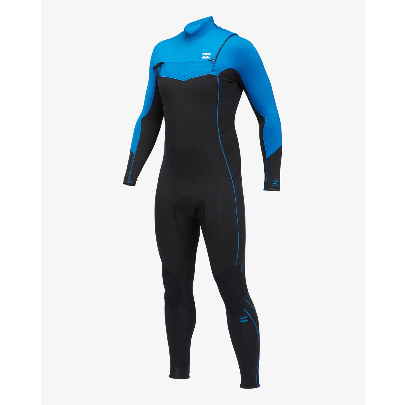 Billabong 'Absolute' Chest Zip Full Wetsuit 4/3mm - Surf Blue