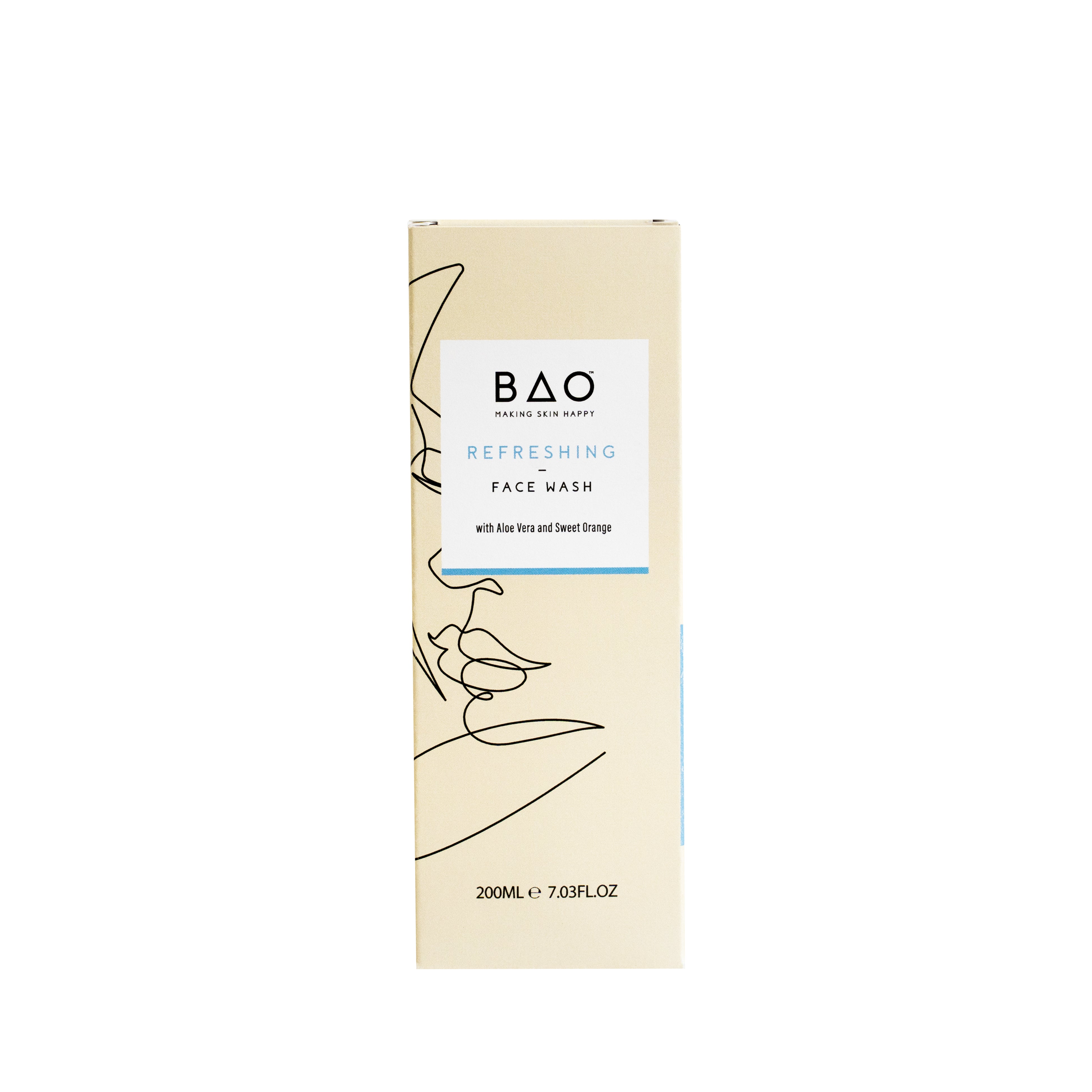 BAO Refreshing Face Wash with Aloe Vera & Sweet Orange 200ml