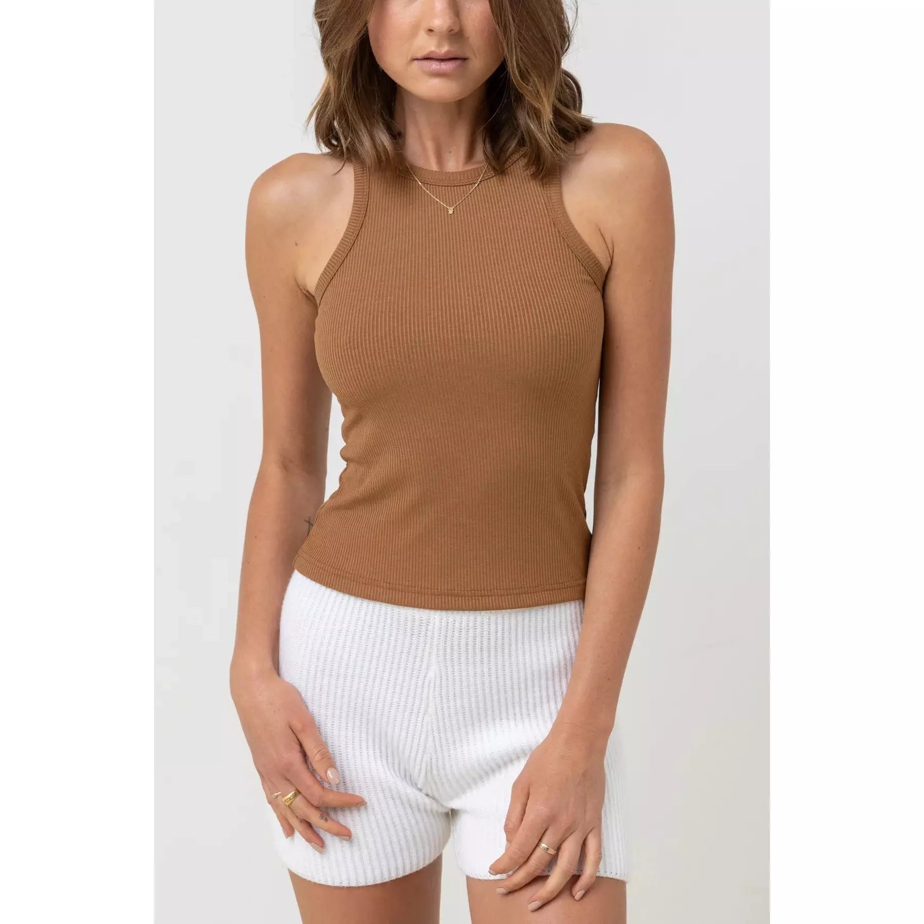 Rhythm Classic Tank Top - Caramel