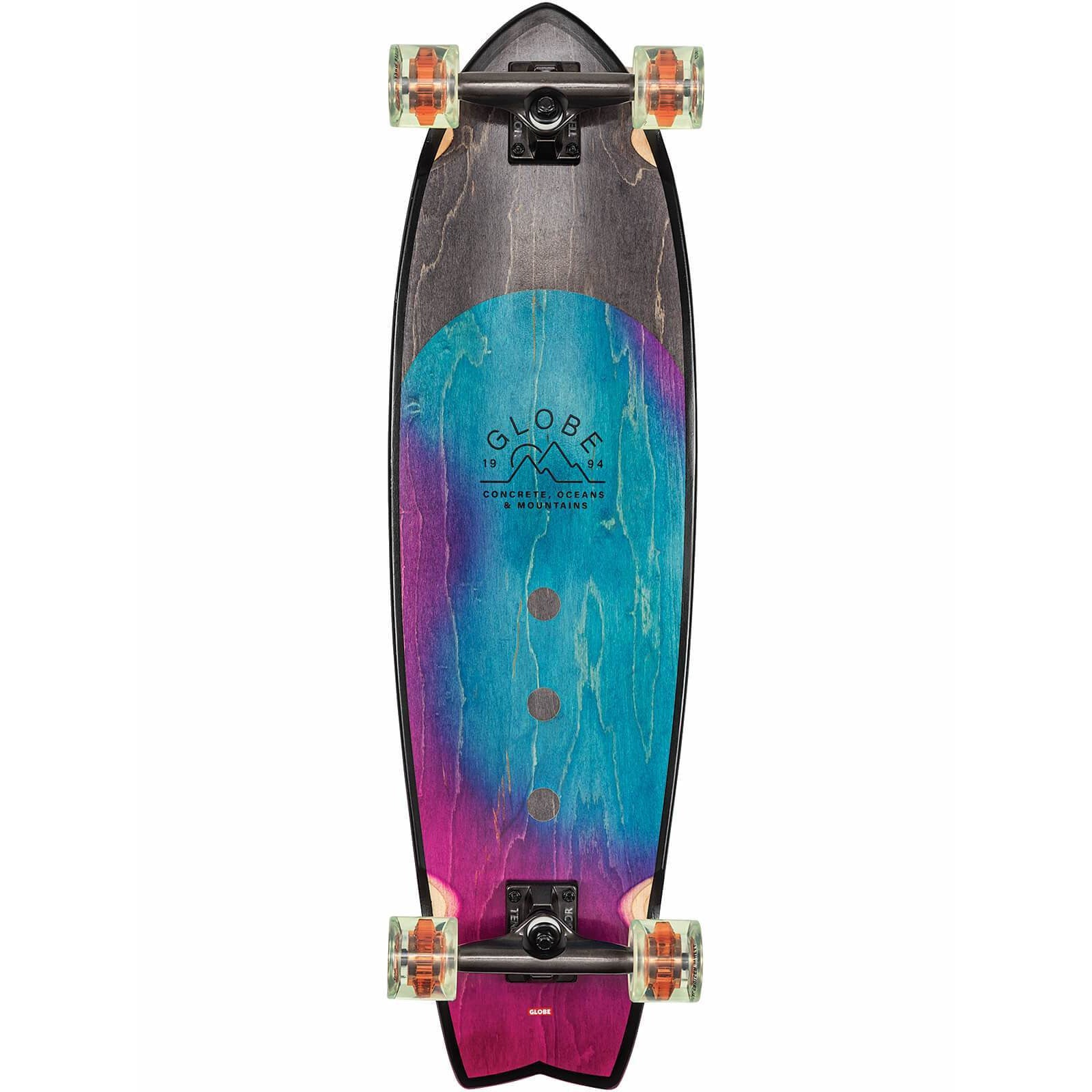 GLOBE Chromantic Cruiser Skateboard - Washed Aqua - 33