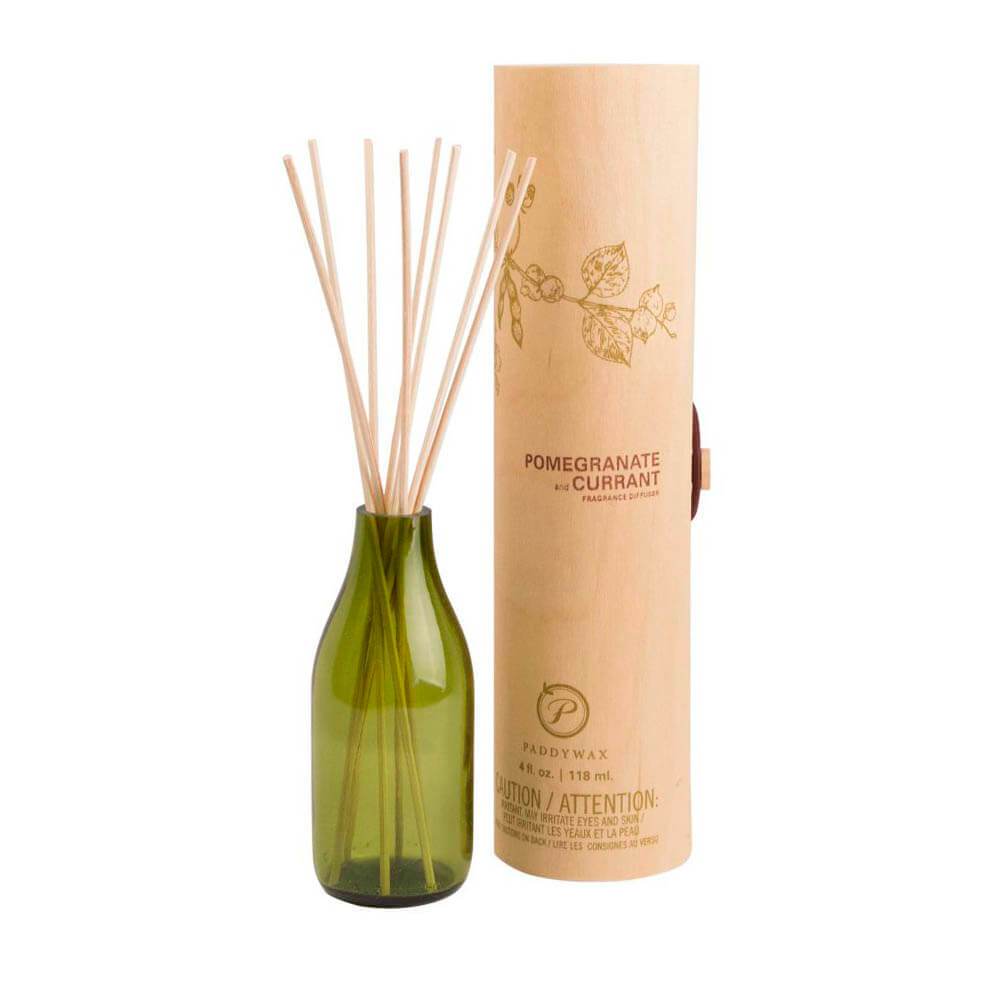 Paddywax  ECO GREEN 4 OZ. DIFFUSER BORDEAUX - Pomegranate & Currant