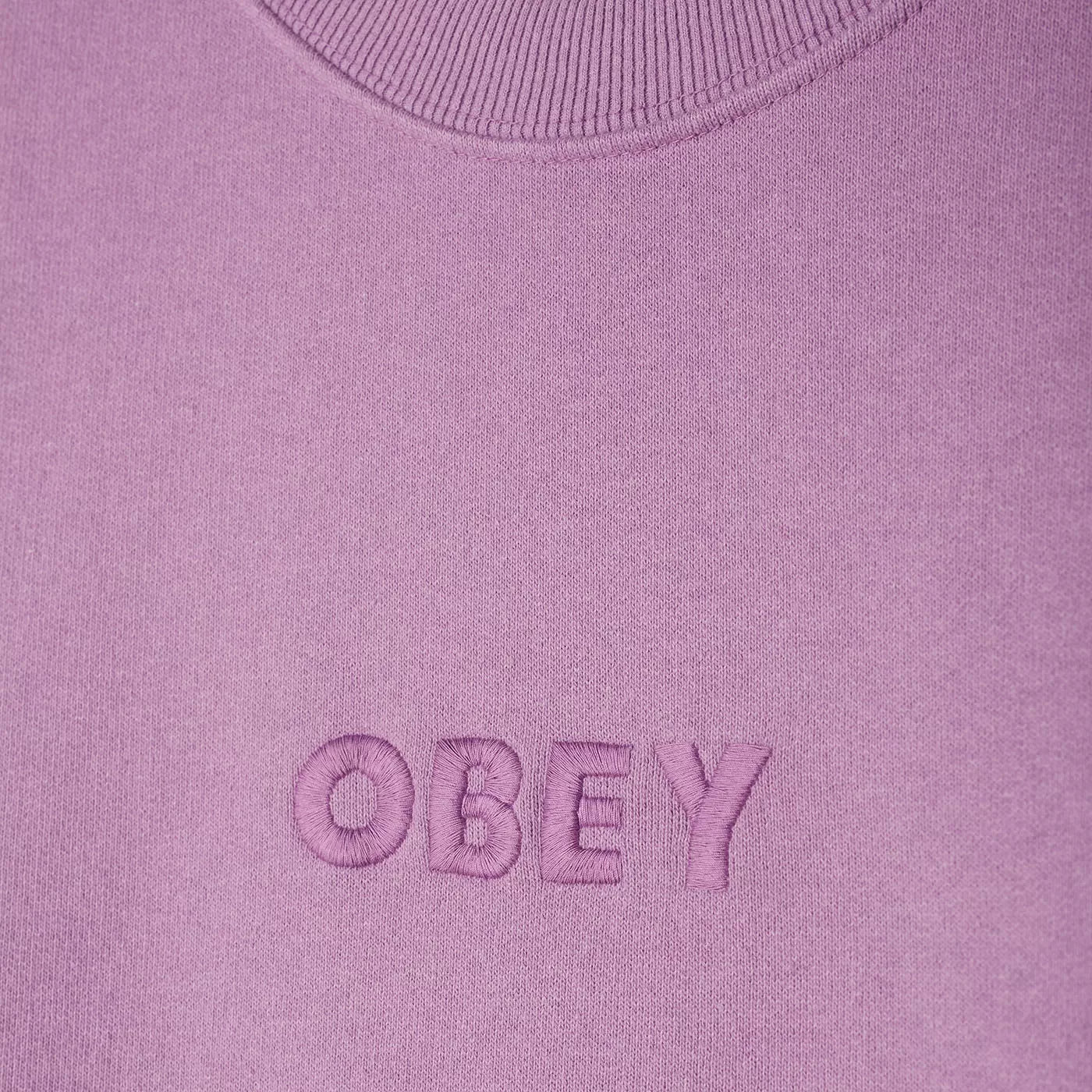 OBEY BOLD RECYCLED CREW - PIGMENT LILAC