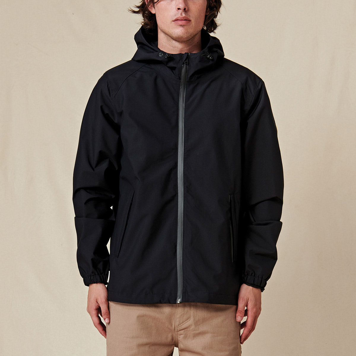 Globe Men's Breaker Spray Waterproof Rain Jacket - Black