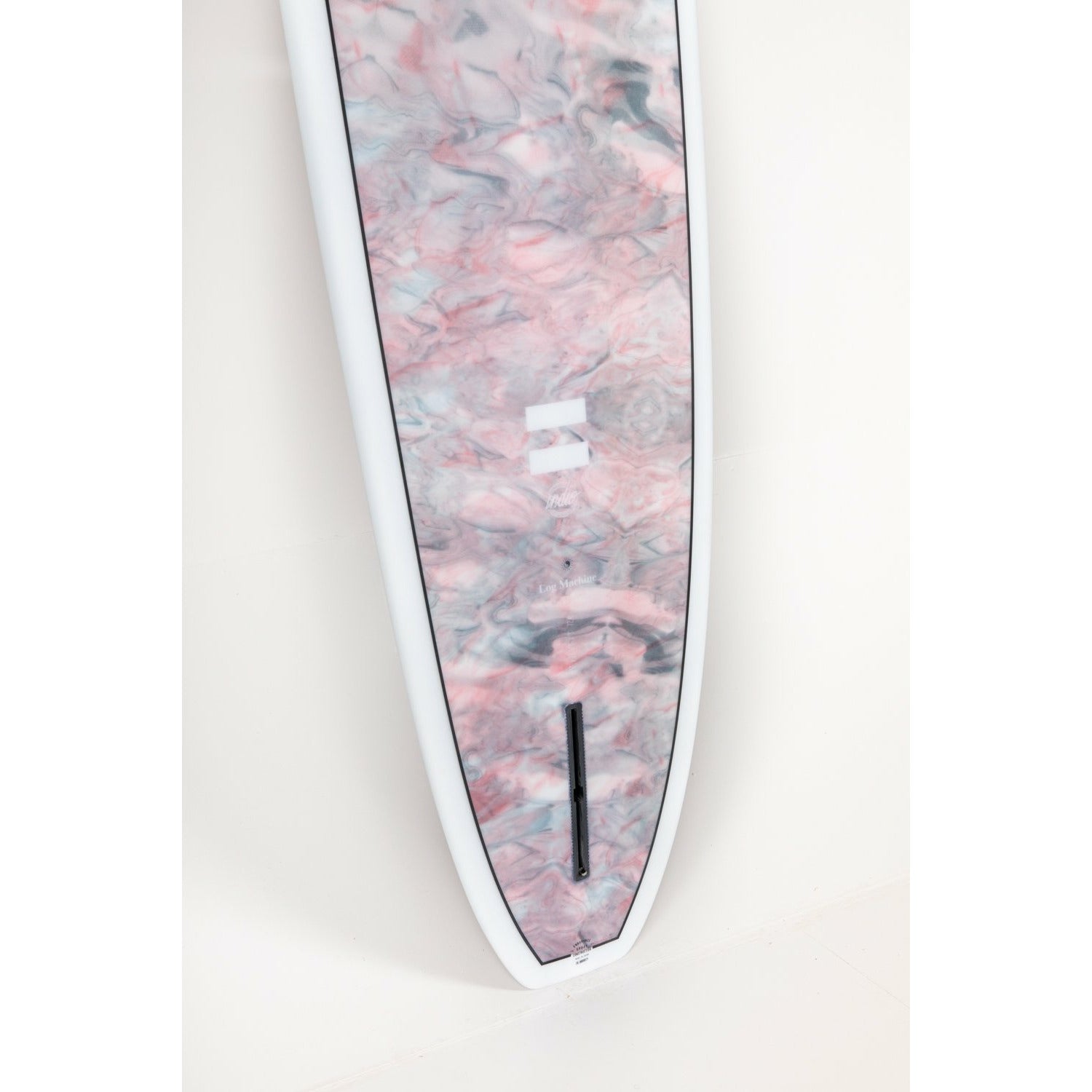 Indio 'Log Machine' Longboard by Pukas - Endurance Epoxy - Grey Swirl Effect - 9'6