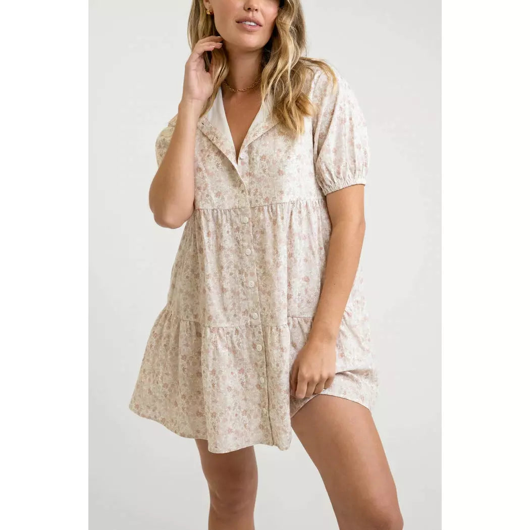 Rhythm Bouquet Mini Dress - Ivory