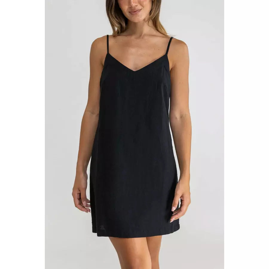 Rhythm Classic Mini Dress - Black