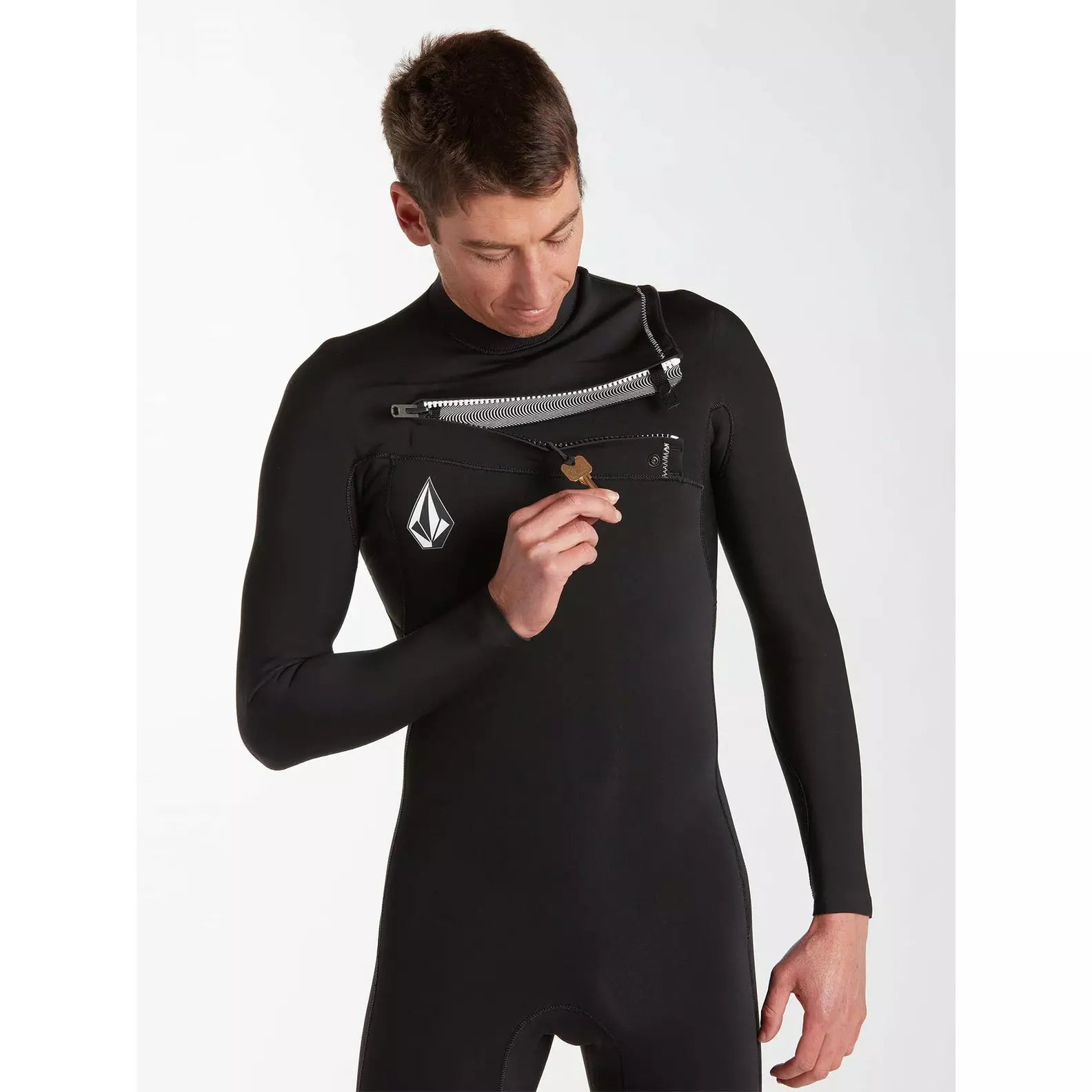 Volcom 'Modulator' Long Sleeve Chest Zip Spring Wetsuit 2/2mm