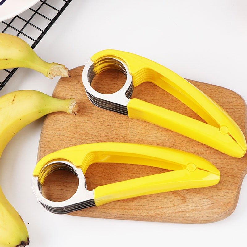 Stainless Steel Banana Cucumber Sausage Slicer Veg Cutter Kitchen Handy Tool