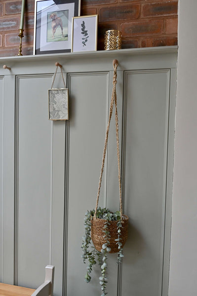 hanging jute plant pot