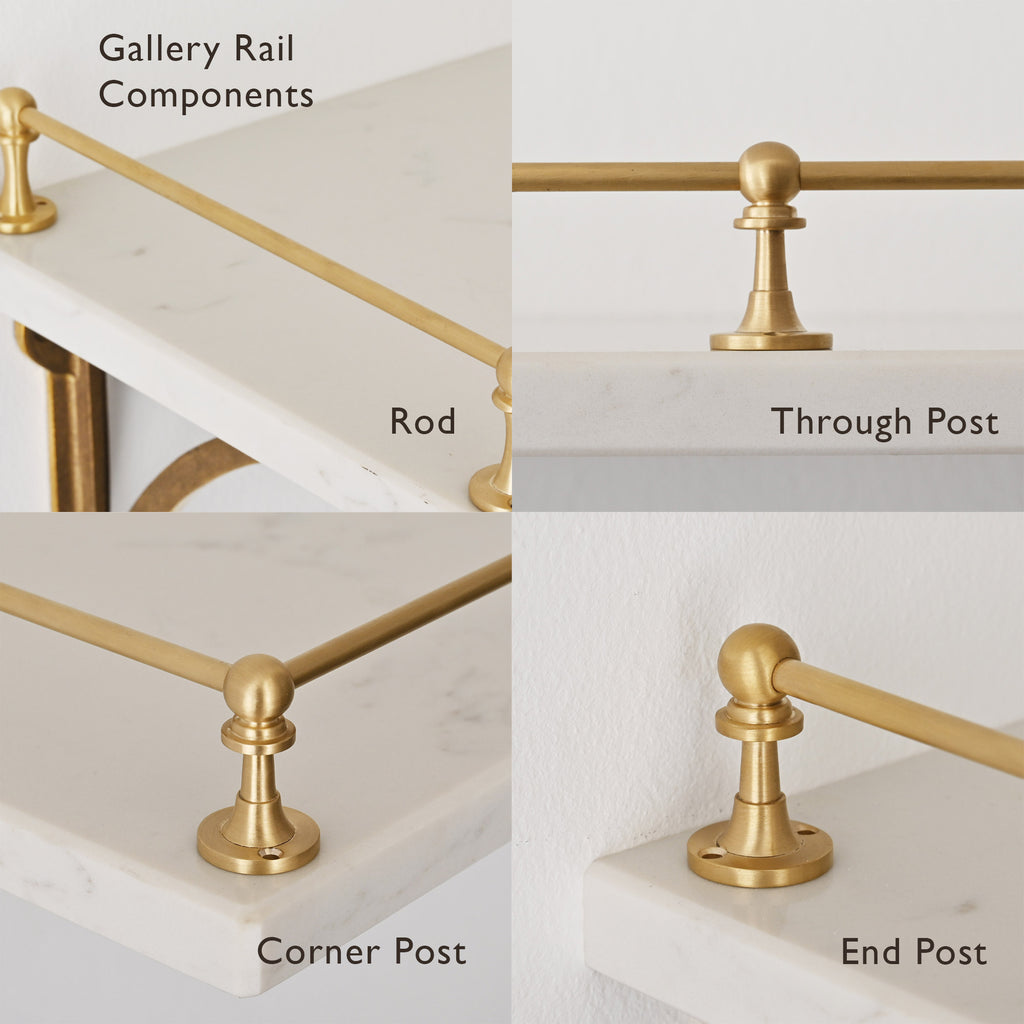 components of a gallery rail