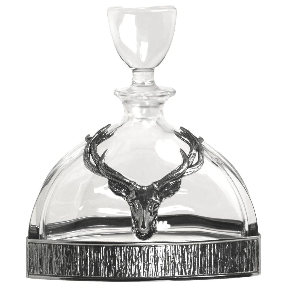 Pewter Stag Head Decanter