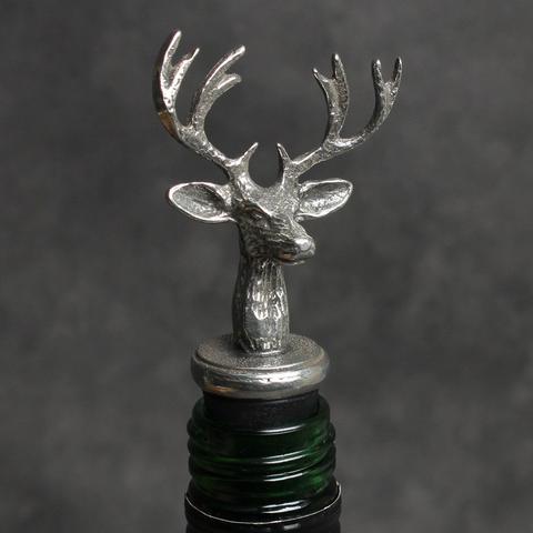 Pewter Stag Wine Bottle Stopper