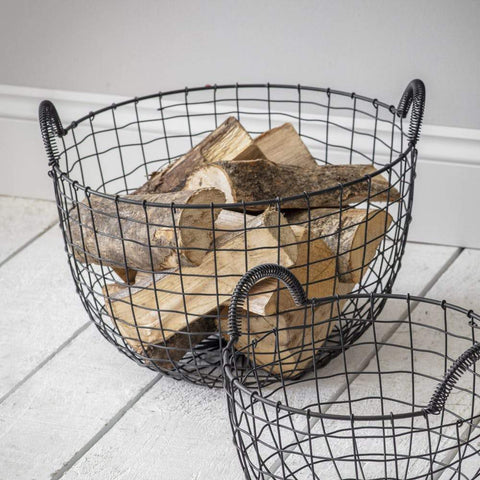 Wire Log Baskets