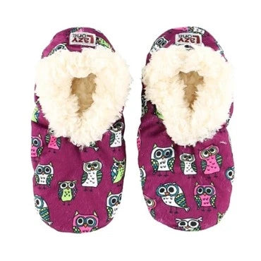 12-owl-gifts-fuzzy-feet-slippers-for-women