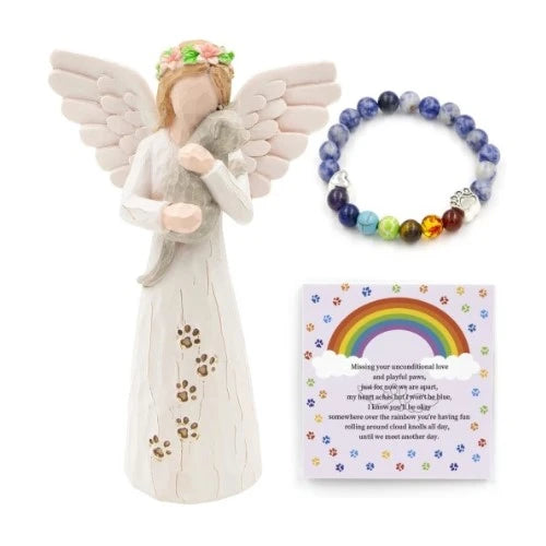 14-cat-memorial-gifts-angel-figurine-bracelet