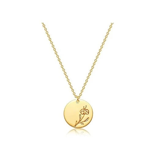 14.golden-birthday-gift-ideas-MEVECCO-Birth-Flower-Necklace