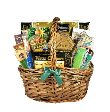 Fathers Day: Gone Fishing-Gift Basket: Tackle Box, Gear and Snacks