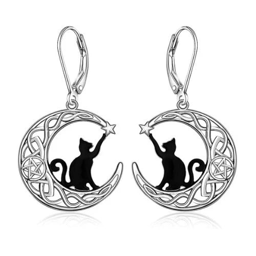 20-30th-birthday-gift-ideas-for-wife-blackcat-earrings
