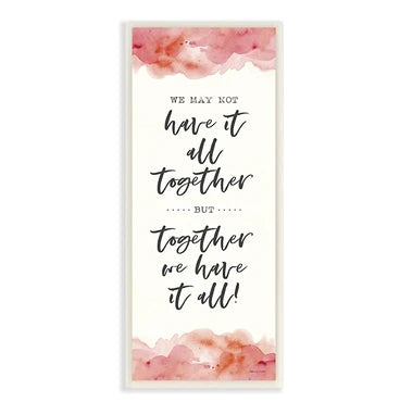 21-Sentimenatal-40th-anniversary-gift-Stupell-Industries-Together-We-Have-It-All-Peach-Coral-Watercolor-Typography-Wall-Plaque