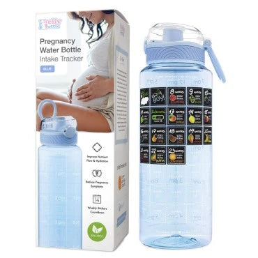 Belly Bottle Pregnancy Water Bottle Intake Tracker with Straw + Weekly  Milestone Stickers (BPA-Free) Pregnancy Must Haves Gifts for First time  Moms