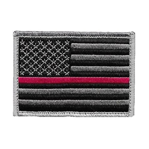 Firefighter Roper Wallet with Red Line Flag