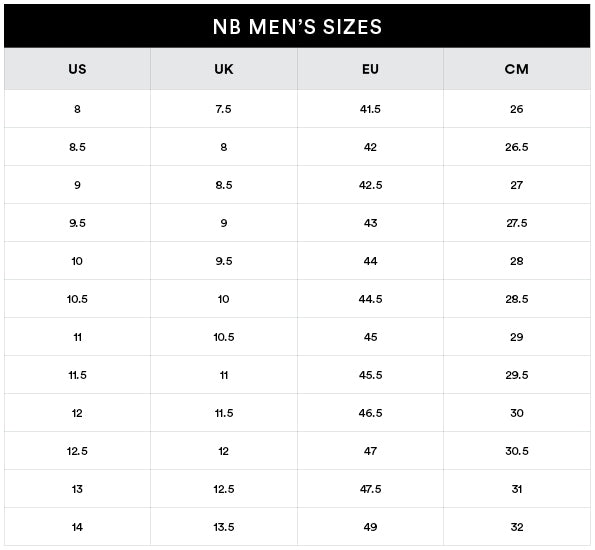 Színész udvariasság tack new balance running size chart Sügér elengedés ...