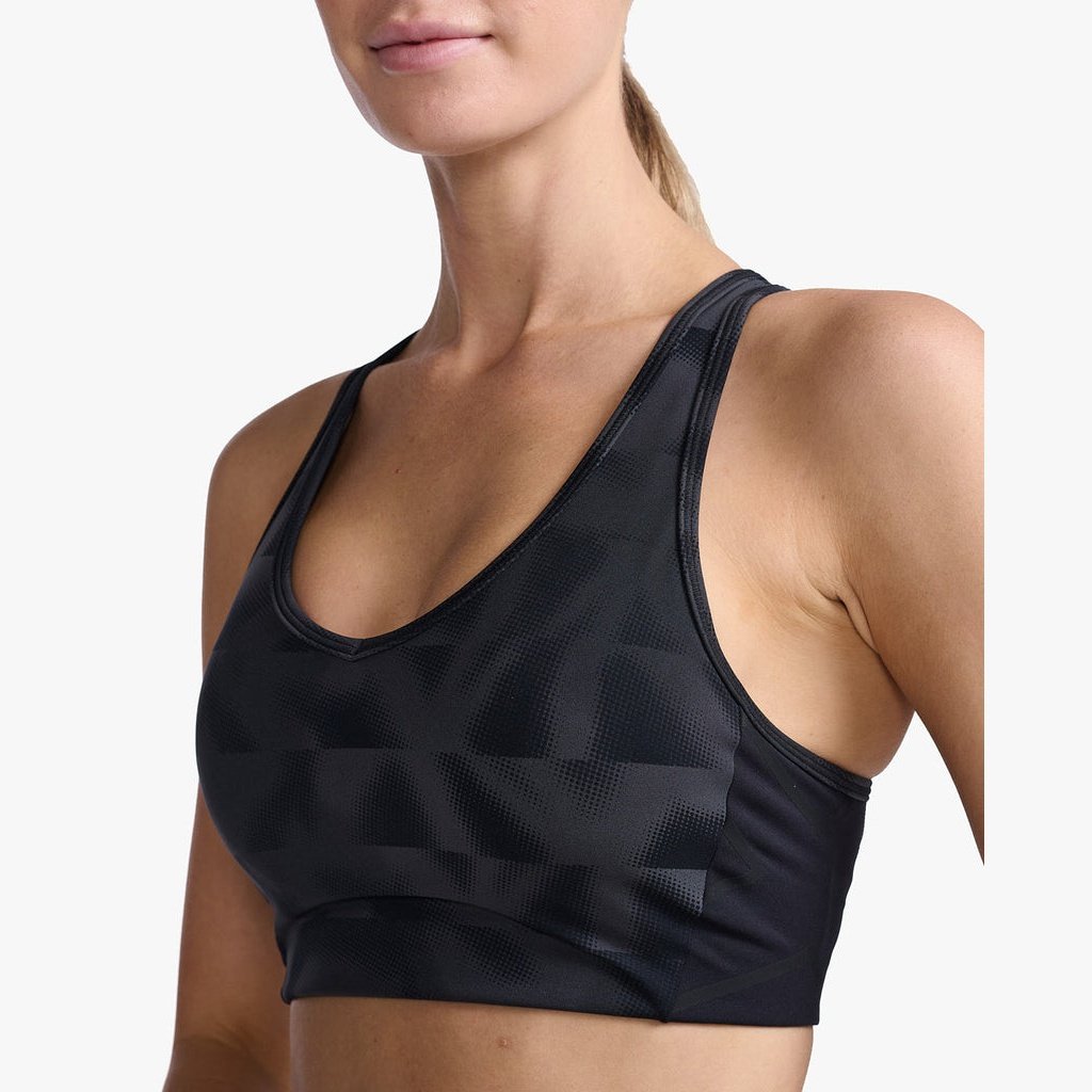 2XU Women's SBR Skin Black Sportswear Top Sports Bra Small