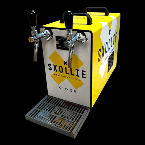 Sxollie cider wrapped Portapint dispensers