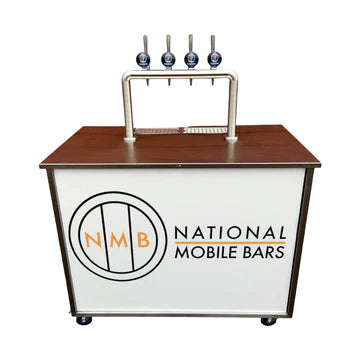 Custom branding mobile bar on wheels