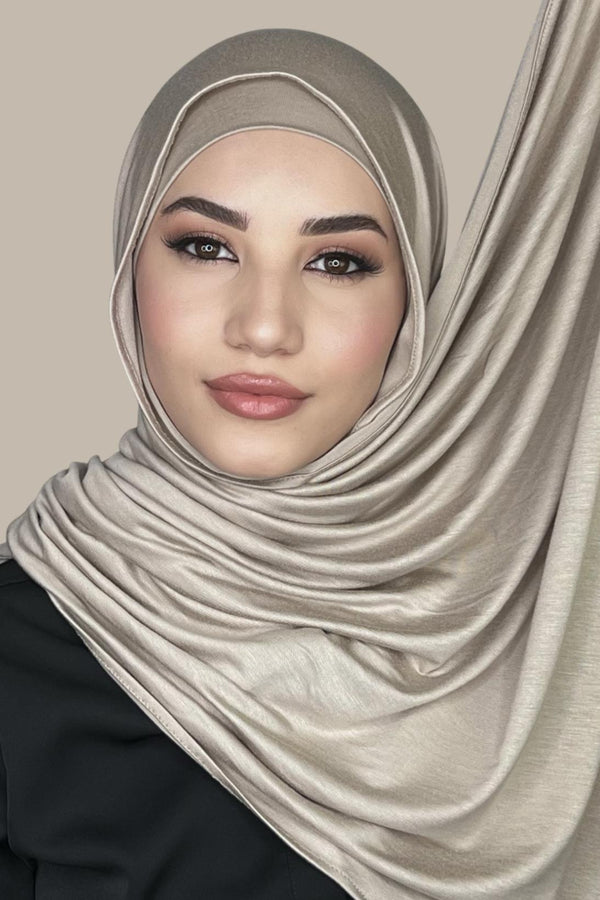 Modish Hijab Pre-Sewn Jersey Hijab-Mocha Brown