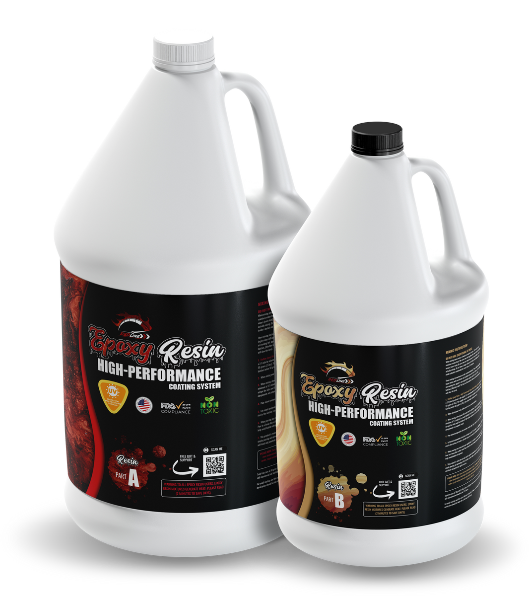 Redline High Performance Crafters Coating Epoxy Uv Protected Resist Clear Choice Epoxy Resin