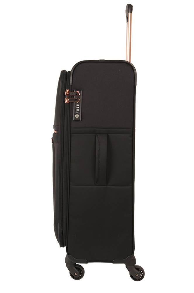 it luggage black and rose gold cabin case