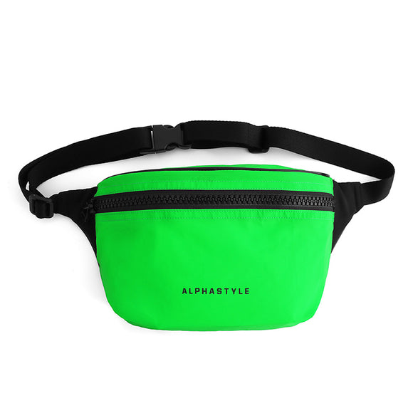 neon green bum bag