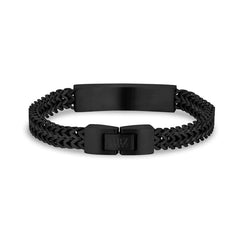 Double Black Franco ID Bracelet