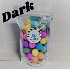 Dark Bath Bombs in a bag