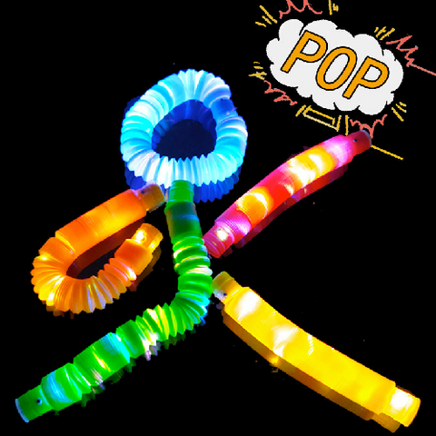 Set 6 Pop It Tubo Con Luz Led Juguete Sensorial Antiestrés Full Color -  LhuaStore – Lhua Store