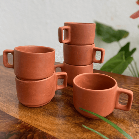 clay coffee cups 