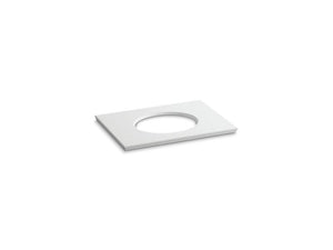KOHLER K-5422 Solid/Expressions 31" vanity top with single Verticyl oval cutout
