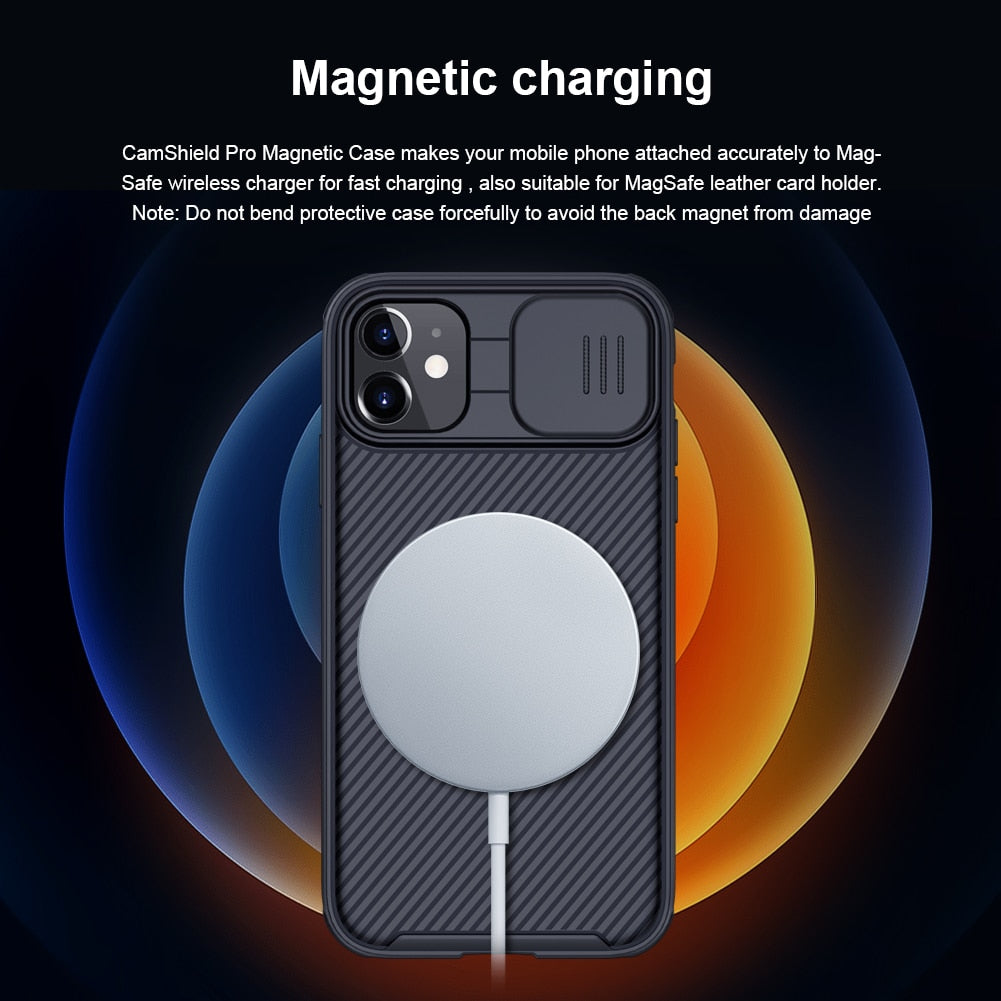 Magnetic Case For iPhone 11 Pro Max Cover Support Wireless Charging Sh ...