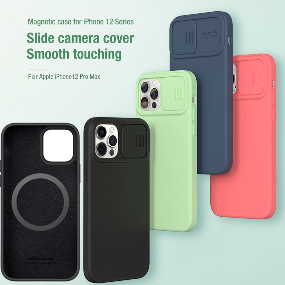 Lens Protection for iPhone 12 Pro Max Case Silky Magnetic Adapt Magsaf