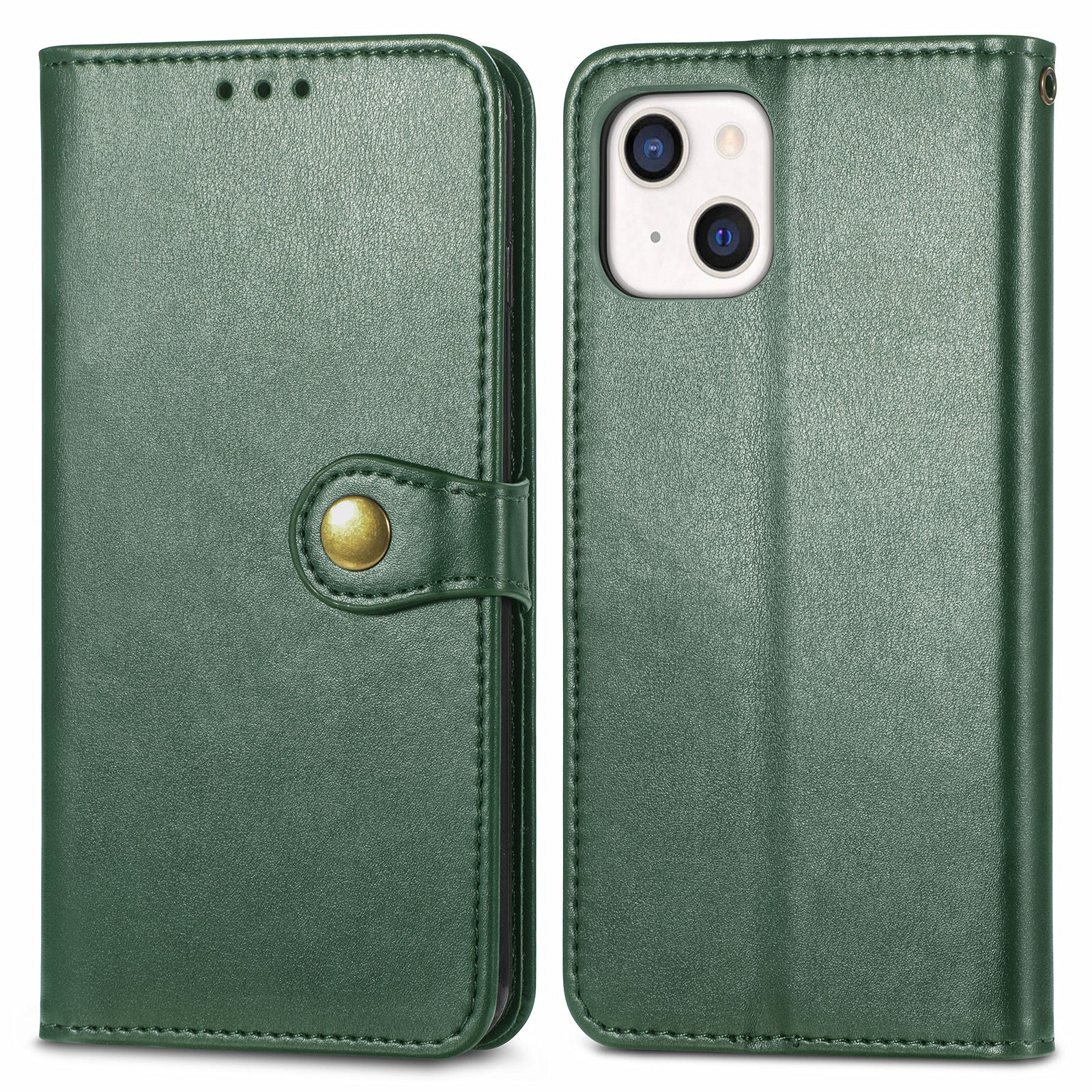 For iPhone 13 Pro Max, iPhone 13 Wallet Case (2021) PU Leather Folio F