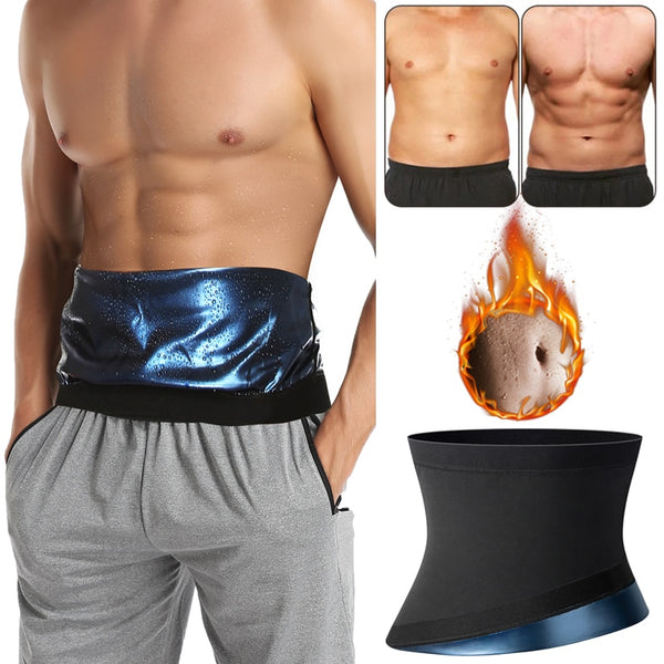 Mens Waist Trainer Belly Slimming Shapewear Abdomen Reducer Fitness Sw ...