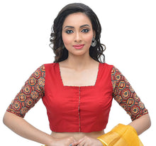 Load image into Gallery viewer, Red Colour Readymade Saree Blouse
