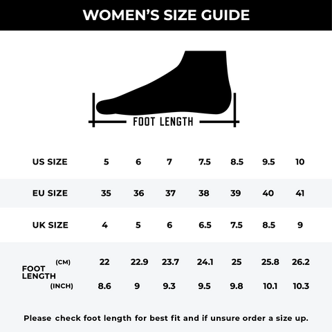 Womens Golf Shoes Size Guide