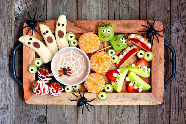 Halloween Fruit Board with Dip