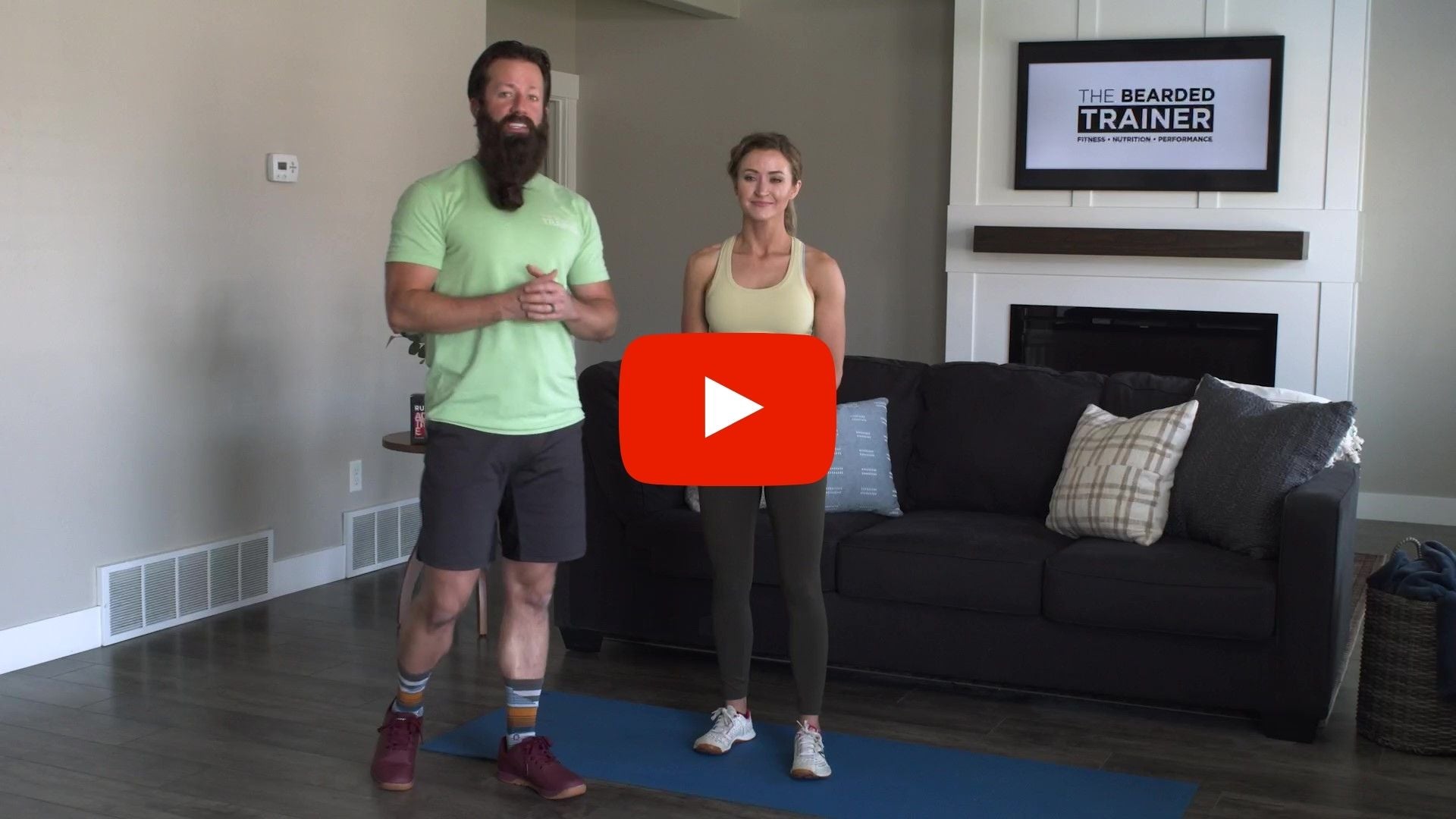 15 minute full body workout with The Bearded Trainer - Kyle & Shallan standing next to each other