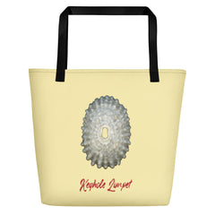 Keyhole Limpet Shell White | Tote Bag | Large | Sunshine image.
