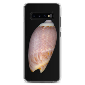Olive Snail Shell Brown Dorsal | Samsung Phone Case | Black Background