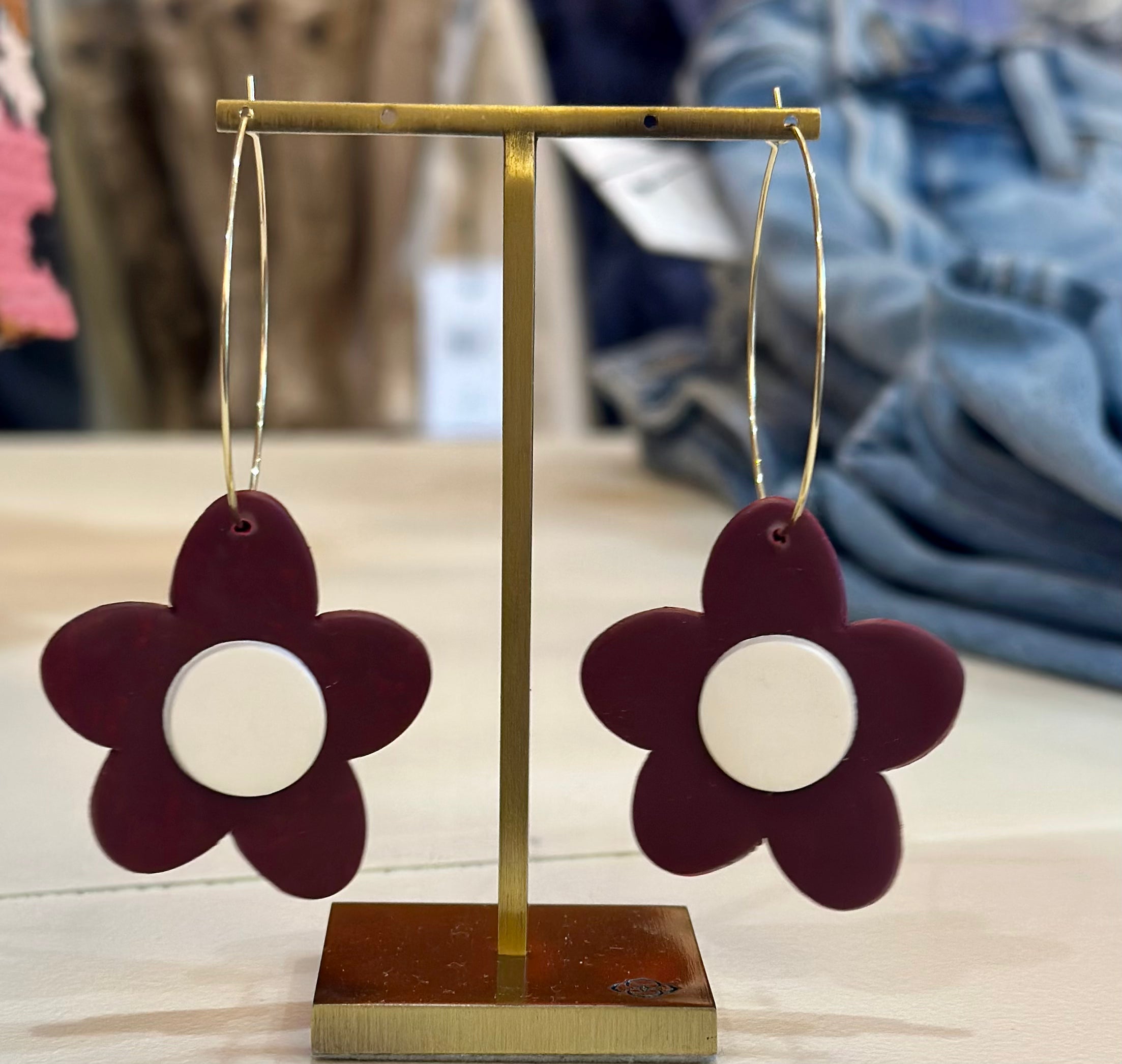 MSU Floral Dangle earring